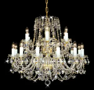Walzer c 18 K - LED handmade brass chandelier