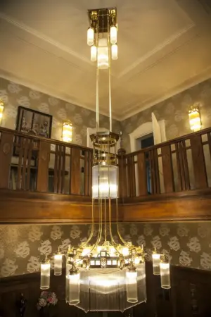 Wiener chandelier II. - LED handmade brass chandelier