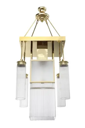 Wiener chandelier III. - LED handmade brass chandelier