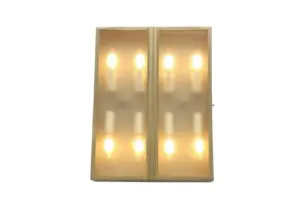 Big Box wall light - LED handmade brass wall light