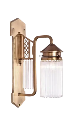 Berlin wall light IV. - LED handmade brass wall light