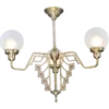 Linz 3 armed Chandelier II. - LED handmade brass chandelier
