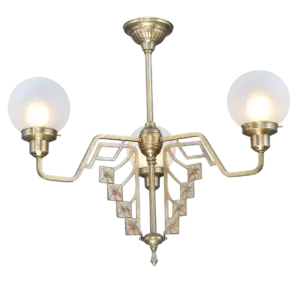 Linz 3 armed Chandelier II. - LED handmade brass chandelier