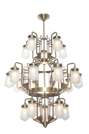 Luzern 20 armed chandelier - LED handmade brass chandelier