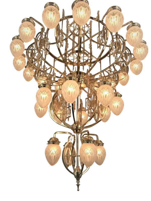 Png Pannon 28 Armed Chandelier 2
