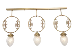 Pannon pendant II. - LED handmade brass pendant