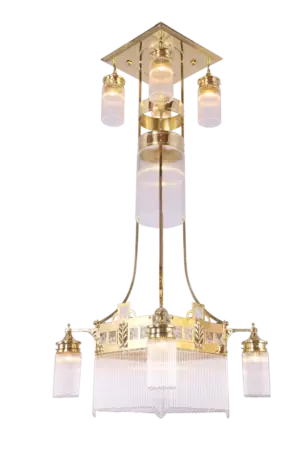 Wiener chandelier I. - LED handmade brass chandelier