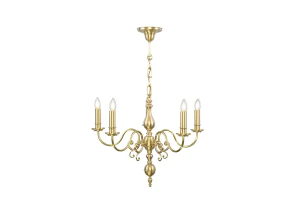Rotterdam 5A Rmed Chandelier White O4A3784