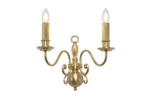 Rotterdam wall light small - LED handmade brass wall light