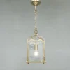 Lanterna V - LED handmade brass pendant