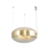 Macaron pendant horizontal 50 - LED handmade brass pendant