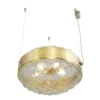 Macaron pendant horizontal 50 - LED handmade brass pendant - Image 2