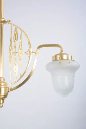 Matt brass double pendant 280