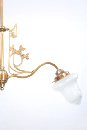 Floral three bulb chandelier 281