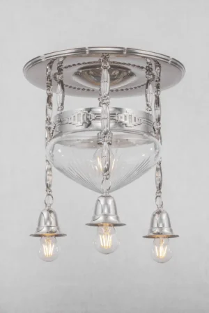 Restored art deco ceiling fitting 4