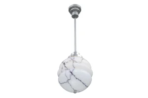 Pendant with a marble patterned milk glass 89