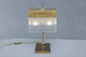 Viennese art deco table lamp made of brass 80