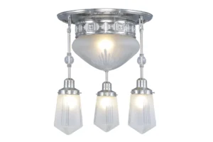 Art deco ceiling fitting with rectangular pattern 27