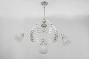 Original, restored art nouveau chandelier from the 1910's 2