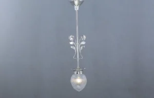 Art nouveau brass pendant 52