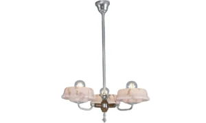 Mid-century 3 armed chandelier. 168