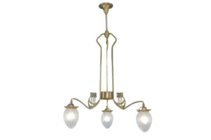 Gracile 3 armed chandelier 191