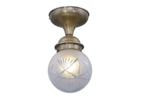 Original, restored, tiny ceiling fitting 70