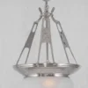 Eclectic and restored pendant with new glass shade 11