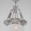 Eclectic and restored pendant with new glass shade 11 - Image 2