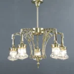 Tiny chandelier with cut glass shades 356.