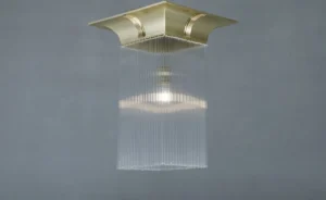 Curved one bulb ceiling lamp 360.