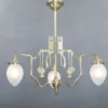 Three armed art nouveau chandelier 366