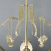 Three armed art nouveau chandelier 366 - Image 2