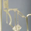 Three armed art nouveau chandelier 366 - Image 3