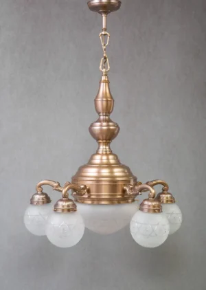 Brass chandelier 314