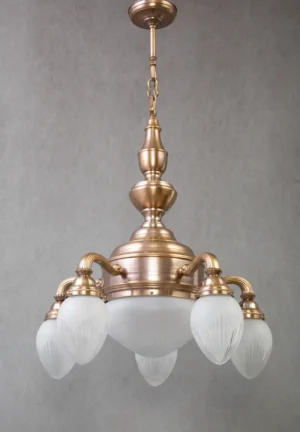 Cast brass chandelier 316