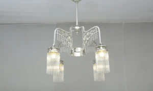 Nickel plated symmetrical chandelier 277