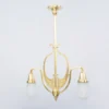 Matt brass double pendant 297