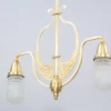 Matt brass double pendant 297 - Image 2