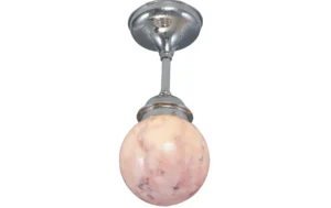 Pendant with pink marble-like shade 155