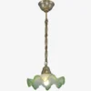 Pendant with leaf chain and unique shade 158