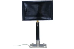 Nickel table lamp with paper shade 137