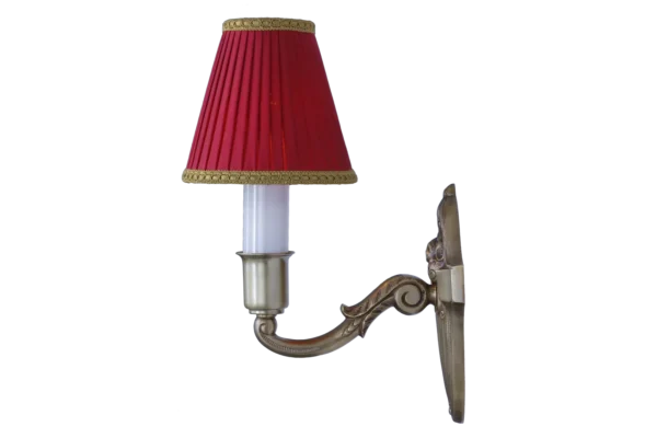 Png Single Armed Wall Light With Fabric Shade Pecs Viii 1