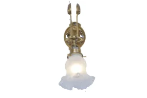 Wall light with a bud-like glass holder 123