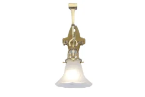 Art nouveau wall light is made of full cast brass 124