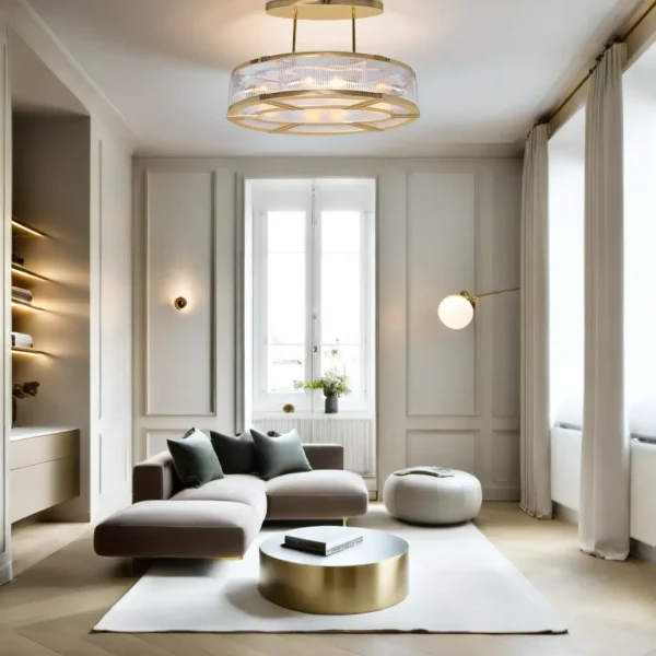 Montréal chandelier II. - LED handmade brass chandelier - Image 5