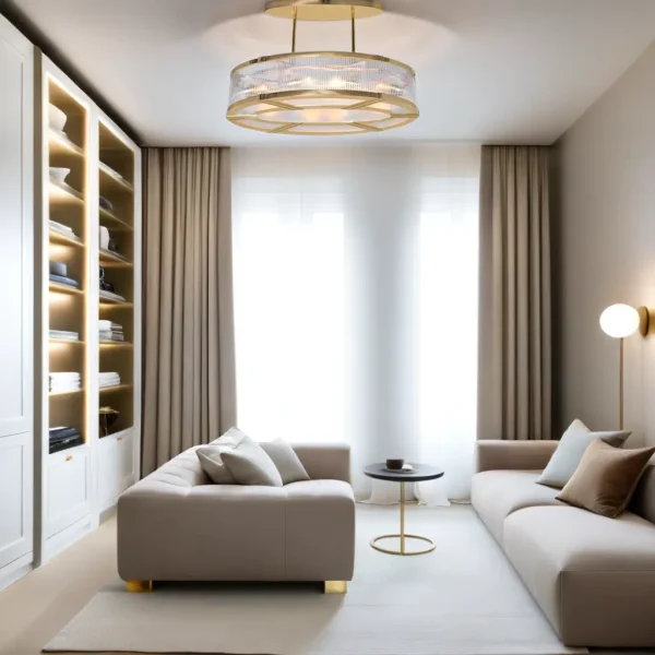 Montréal chandelier II. - LED handmade brass chandelier - Image 6