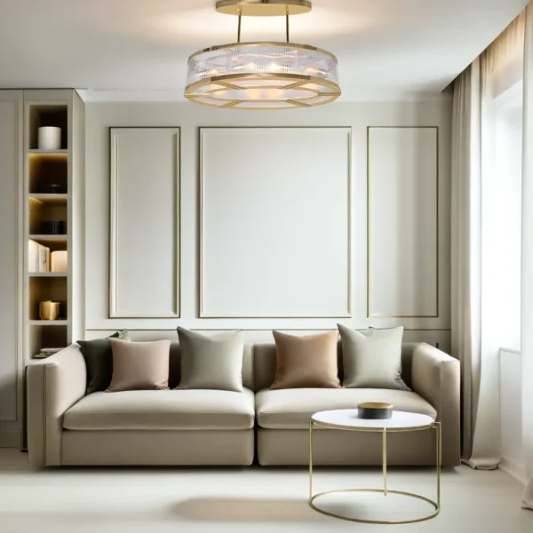 Montréal chandelier II. - LED handmade brass chandelier - Image 4