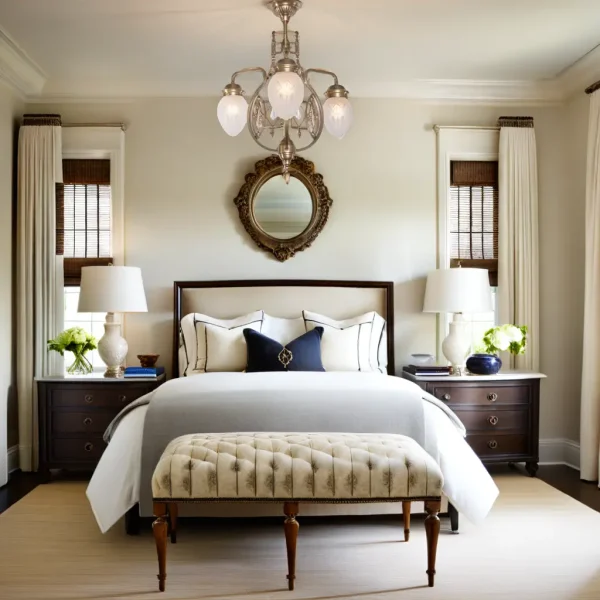 Pannon 3 armed chandelier - LED handmade brass chandelier - Image 8