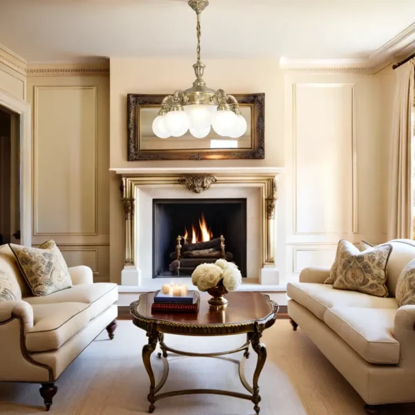Papa 5 armed chandelier I. - LED handmade brass chandelier - Image 16
